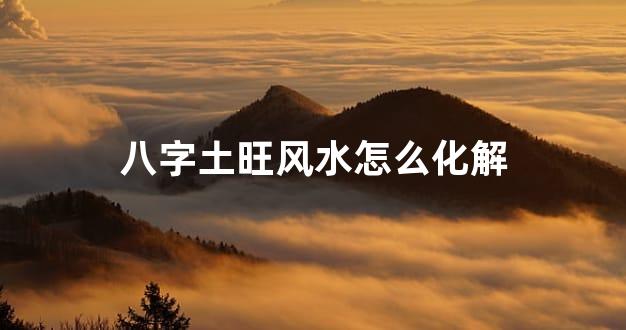 八字土旺风水怎么化解