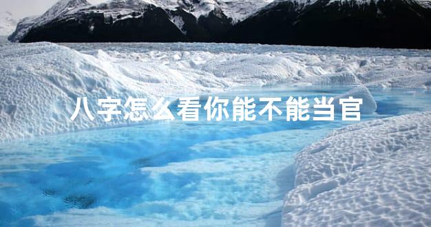 八字怎么看你能不能当官