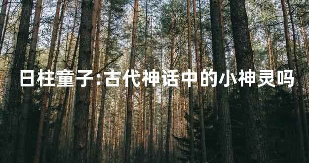 日柱童子:古代神话中的小神灵吗