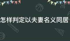 小三以夫妻名义同居怎么界定,如何处理?